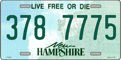 NH license plate 3787775