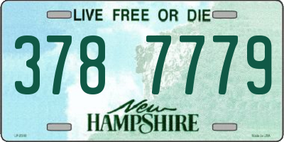 NH license plate 3787779