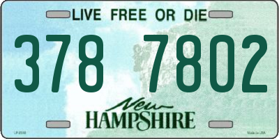 NH license plate 3787802
