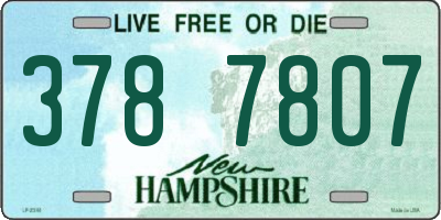 NH license plate 3787807