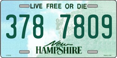 NH license plate 3787809