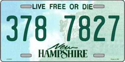 NH license plate 3787827
