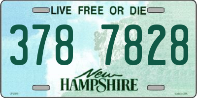 NH license plate 3787828