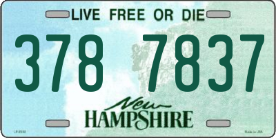 NH license plate 3787837