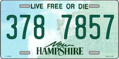 NH license plate 3787857