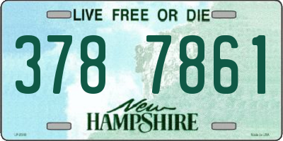 NH license plate 3787861