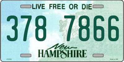 NH license plate 3787866