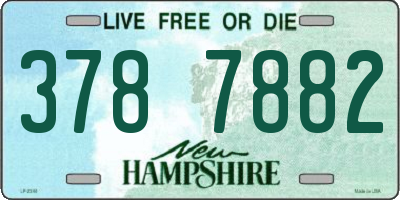 NH license plate 3787882