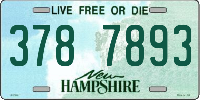 NH license plate 3787893