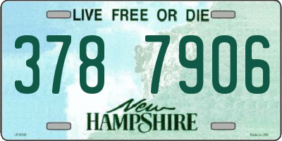 NH license plate 3787906