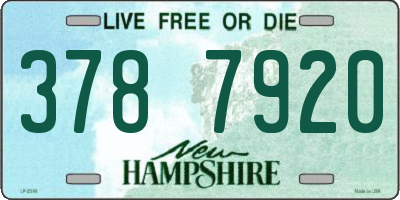 NH license plate 3787920