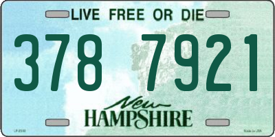 NH license plate 3787921