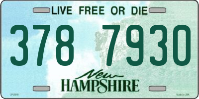 NH license plate 3787930