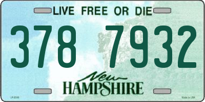 NH license plate 3787932