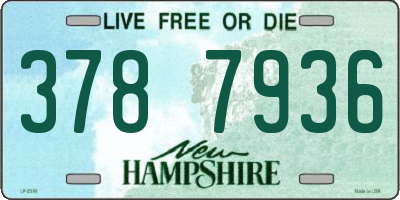 NH license plate 3787936