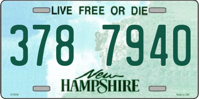 NH license plate 3787940
