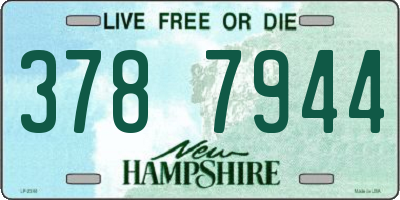 NH license plate 3787944