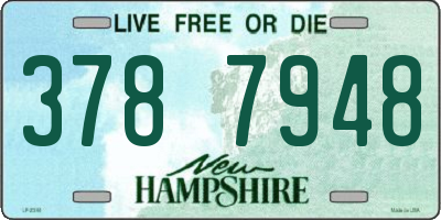 NH license plate 3787948
