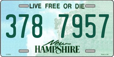NH license plate 3787957