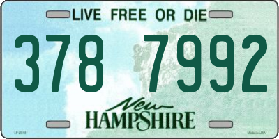 NH license plate 3787992