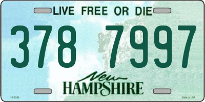 NH license plate 3787997