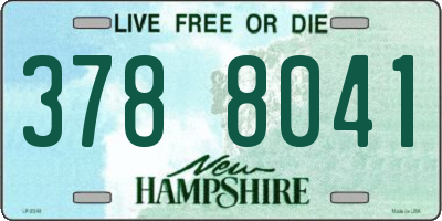 NH license plate 3788041