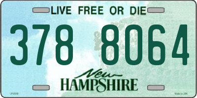 NH license plate 3788064
