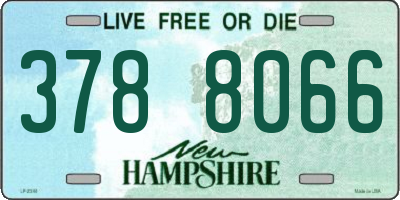 NH license plate 3788066