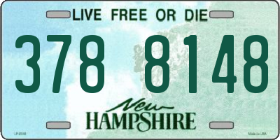 NH license plate 3788148