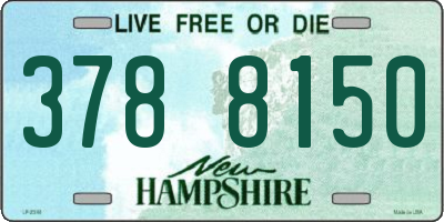 NH license plate 3788150