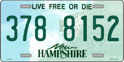 NH license plate 3788152
