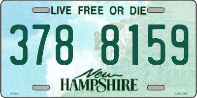 NH license plate 3788159