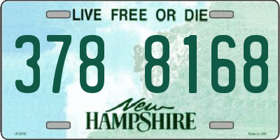 NH license plate 3788168