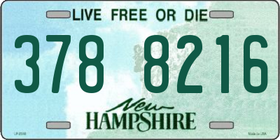 NH license plate 3788216