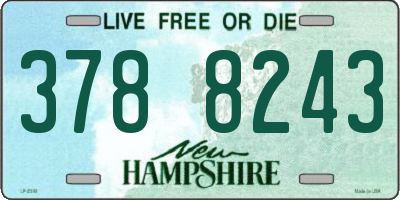 NH license plate 3788243