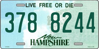 NH license plate 3788244