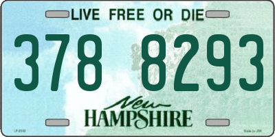NH license plate 3788293