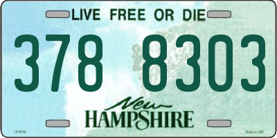 NH license plate 3788303