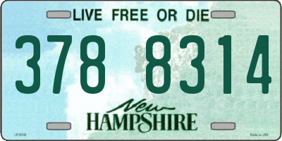 NH license plate 3788314