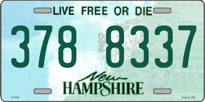 NH license plate 3788337
