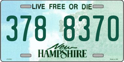 NH license plate 3788370