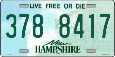 NH license plate 3788417