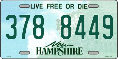 NH license plate 3788449