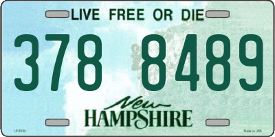 NH license plate 3788489