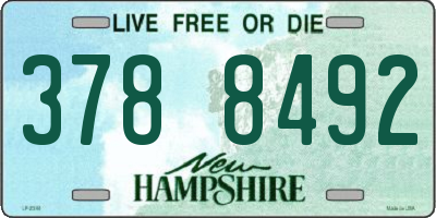 NH license plate 3788492