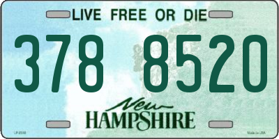 NH license plate 3788520