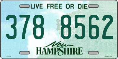 NH license plate 3788562