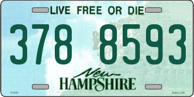 NH license plate 3788593