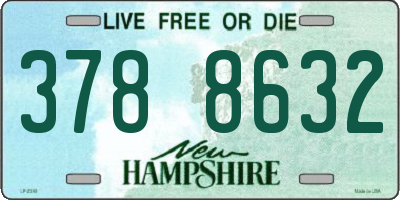 NH license plate 3788632