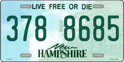 NH license plate 3788685